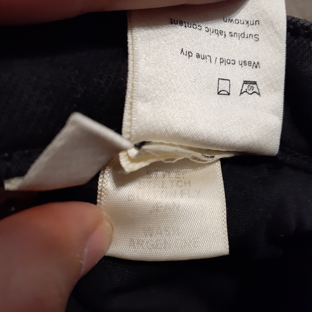 Reformation Gainsbourg Black Button Fly Raw Hem High Rise Skinny Jeans SZ 23 - Picture 8 of 8